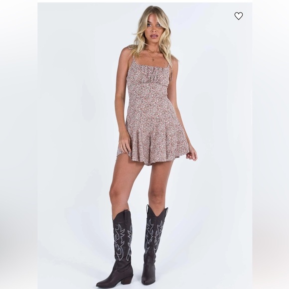 Princess Polly The Marko Romper Red Multi Size 6 - Picture 12 of 14